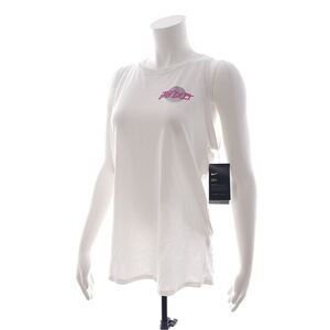 Nike Dry Just Do it Anti Odor Sleeveless Tomboy Top Womens Size Medium